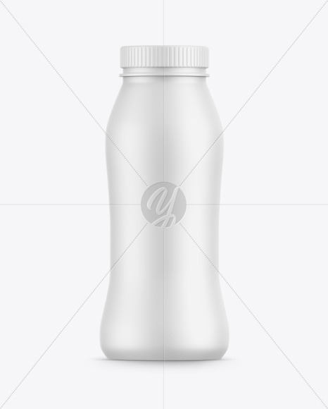 Matte Yogurt Bottle Mockup