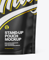 Matte Stand Up Pouch W/ Zipper Mockup