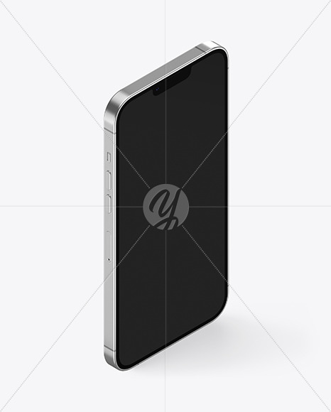 iPhone 13 Pro Max Silver Mockup