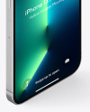 iPhone 13 Pro Max Silver Mockup