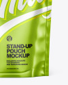 Metallized Stand Up Pouch W/ Zipper Mockup