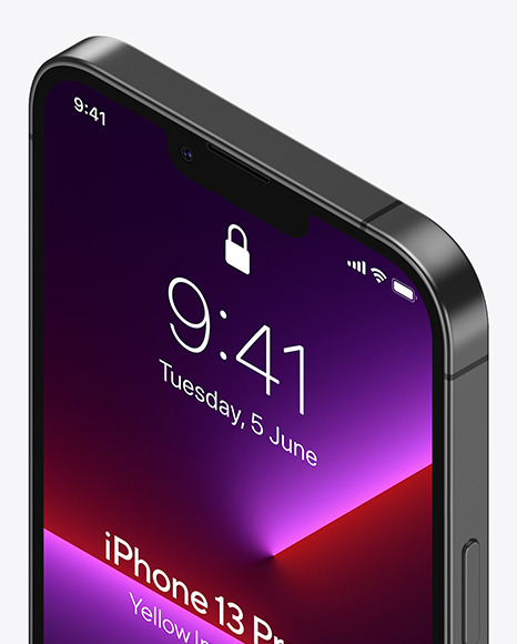 iPhone 13 Pro Max Graphite Mockup