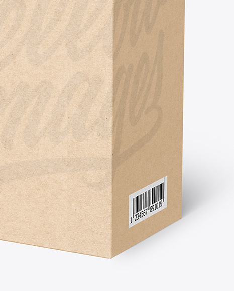 Kraft Paper Box Mockup