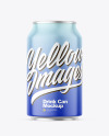 Matte Drink Can Mockup