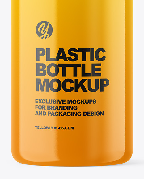 Glossy Cosmetic Bottle with Pump Mockup