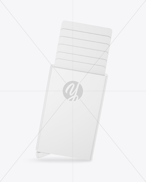 Glossy Card Holder Mockup