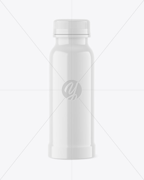 Glossy Plastic Bottle Mockup