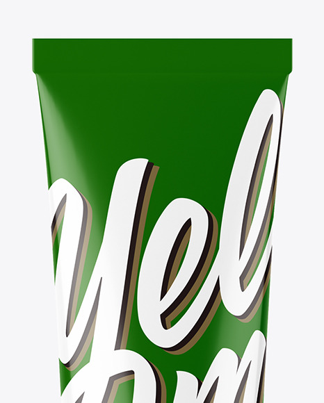 Glossy Cosmetic Tube Mockup Glossy Cosmetic Tube Mockup