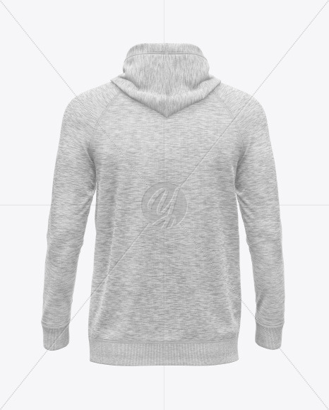 Melange Hoodie Raglan Mockup