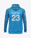 Melange Hoodie Raglan Mockup