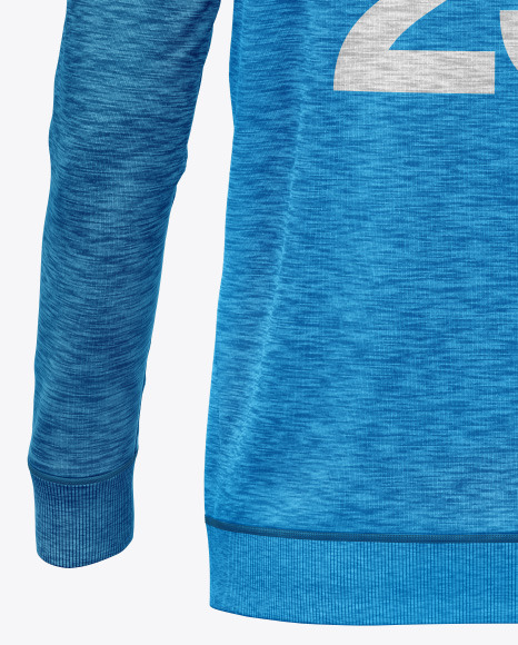 Melange Hoodie Raglan Mockup