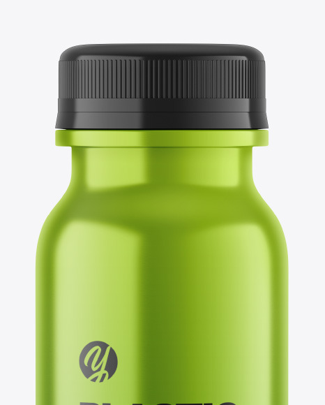 Metallic Plastic Bottle Mockup