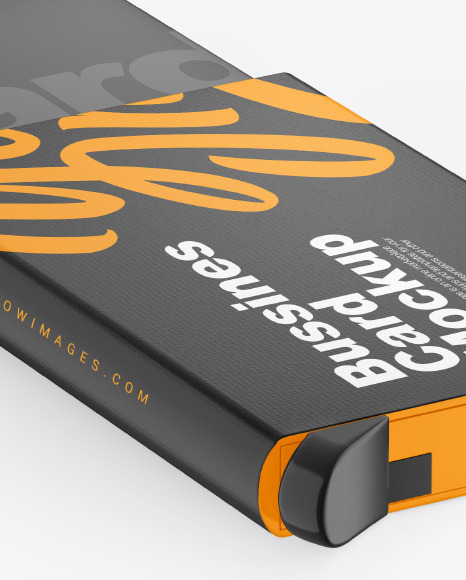 Glossy Card Holder Mockup