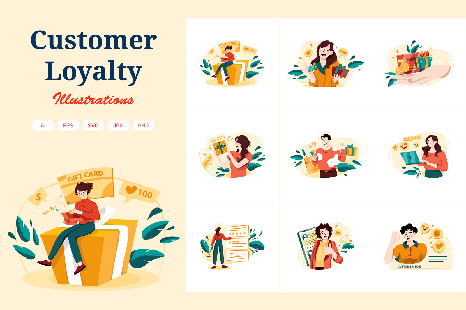 M358_Customer Loyalty Illustration Pack M358_Customer Loyalty Illustration Pack