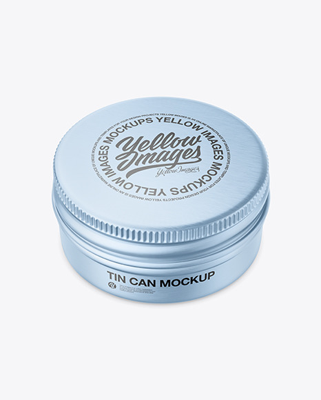 Metallic Tin Can Mockup