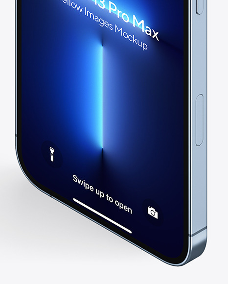 iPhone 13 Pro Max Sierra Blue Mockup