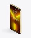 iPhone 13 Pro Max Gold Mockup