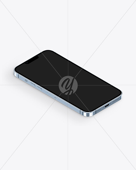 iPhone 13 Pro Max Sierra Blue Mockup