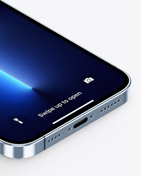 iPhone 13 Pro Max Sierra Blue Mockup