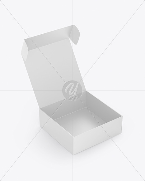 Opened Paper Box Mockup