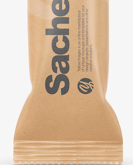 Kraft Stick Sachet Mockup