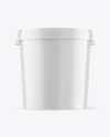 Glossy Plastic Bucket Mockup