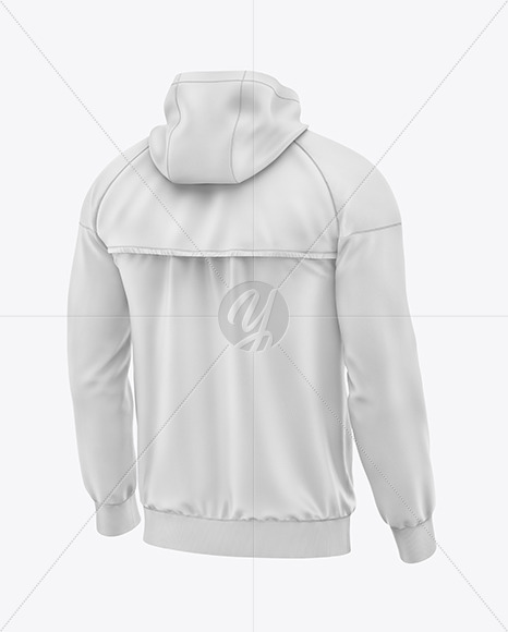 Hooded Windbreaker Mockup