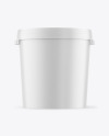 Matte Plastic Bucket Mockup