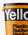 Matte Plastic Bucket Mockup