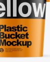 Matte Plastic Bucket Mockup