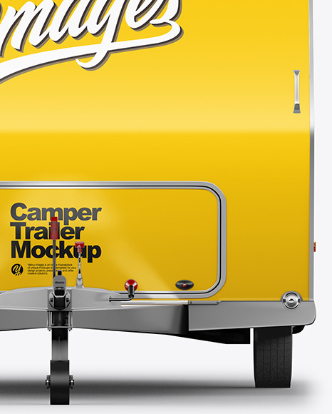 Camper Trailer Mockup - Front View