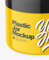 Glossy Plastic Jar Mockup