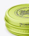 Metallic Tin Can Mockup