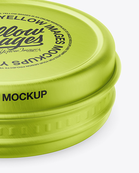 Metallic Tin Can Mockup