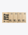 Kraft Boxes Mockup