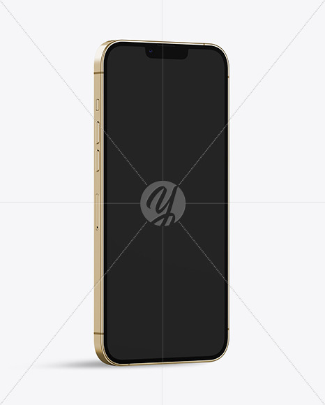 iPhone 13 Pro Max Gold Mockup