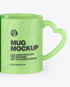 Two Matte Mugs Mockup