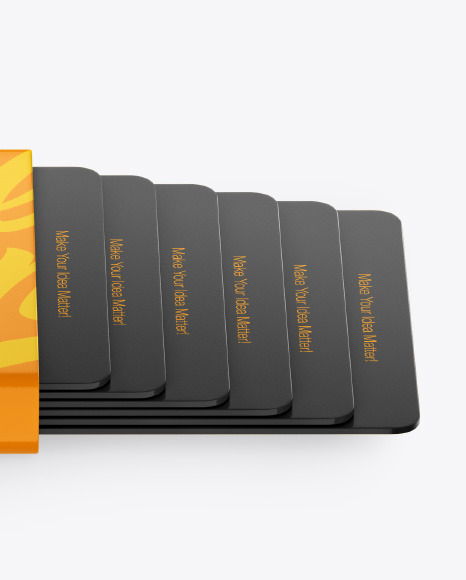 Glossy Card Holder Mockup