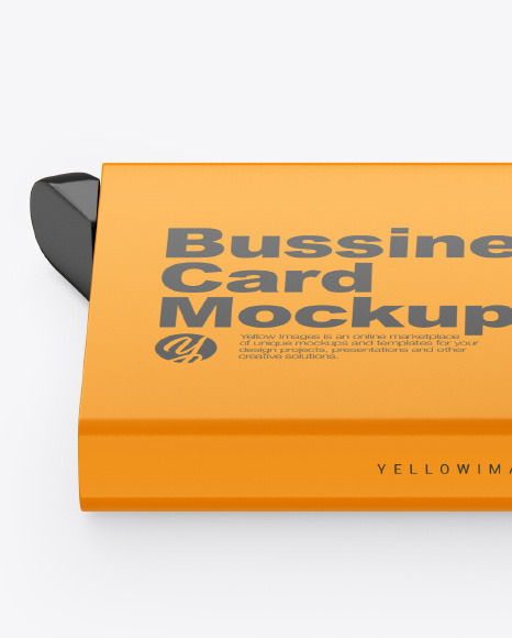 Glossy Card Holder Mockup Glossy Card Holder Mockup