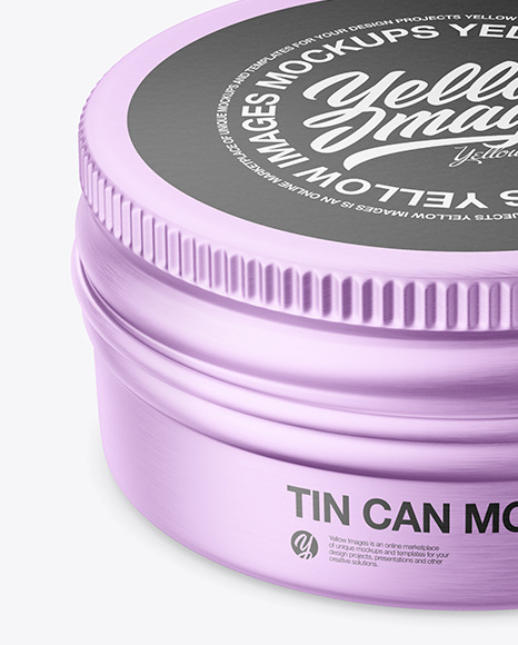 Metallic Tin Can Mockup