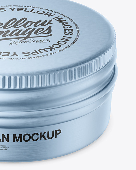 Metallic Tin Can Mockup