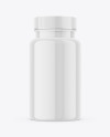 Glossy Plastic Pills Bottle Mockup