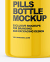 Glossy Plastic Pills Bottle Mockup