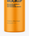 Matte Plastic Cosmetic Bottle Mockup