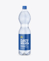 Blue Plastic Water Bottle Mockup