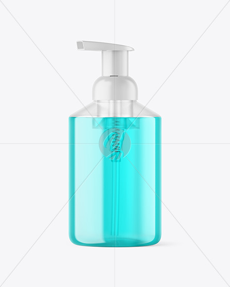 Color Liquid Cosmetic Bottle with Pump Mockup Color Liquid Cosmetic Bottle with Pump Mockup