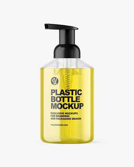 Color Liquid Cosmetic Bottle with Pump Mockup Color Liquid Cosmetic Bottle with Pump Mockup
