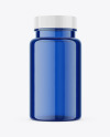 Colored Plastic Pills Bottle Mockup