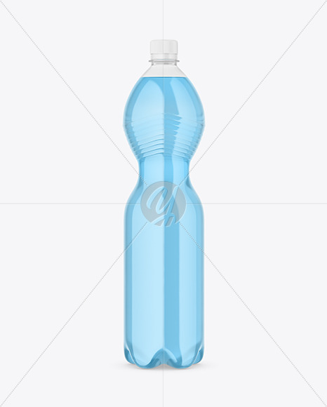 Clear Plastic Drink Bottle Mockup