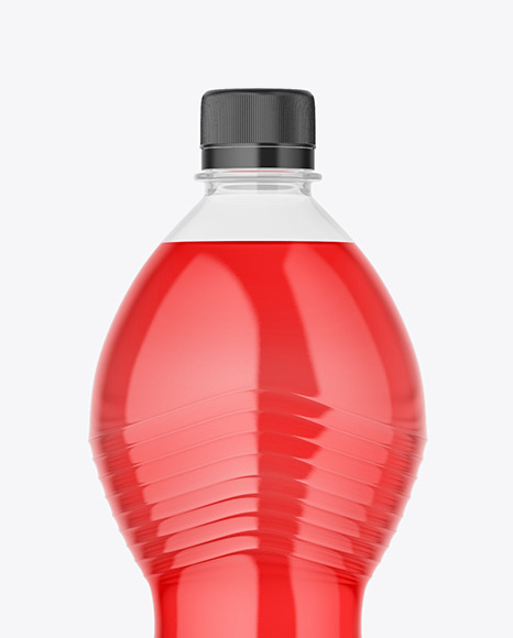 Clear Plastic Drink Bottle Mockup